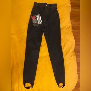 No Boundaries Vintage Stirrup High Waisted Denim Pants, Size 5